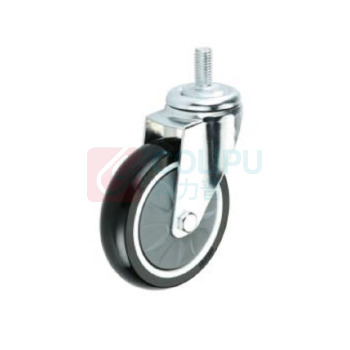 合力 丝杆活动PU轮 120mm*33mm 内孔带套φ10 