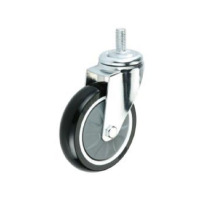 合力 丝杆活动PU轮 120mm*33mm 内孔带套φ10 