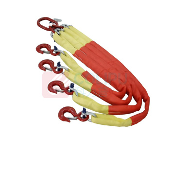 浩博 吊带成套索具 DJ-036四组合扁平 3T*2.5m 主吊环尺寸250mm*150mm (本色)