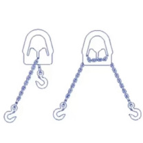巨力索具 索具链条 0.8m*1.5t*8mm 链条长度0.8M 两端配1.5T羊角滑钩配适用于8MM链条调节吊环 链条调节吊环 链条长度0.8m直径8mm 两端配羊角滑钩