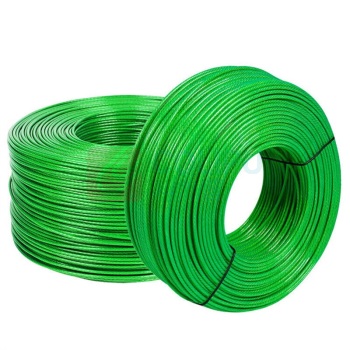 狼山 包塑钢丝绳 股数:6股;根数:7根; 总直径:5mm;材质:碳钢