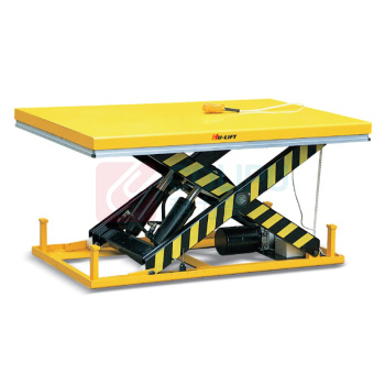 虎力 1000KG带安全装置的电动升降平台 HW1008 台面2000X1700mm高度240-1300mm