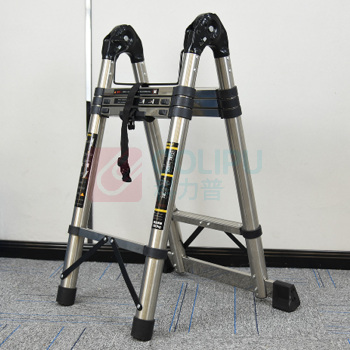步步稳 不锈钢多功能伸缩梯多功能关节梯 GZJ-0028GJ 2.8m