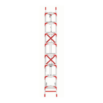 瑞洋 铝合金伸缩梯 H6000mm 承重300KG 步梯宽度800mm