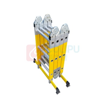 斯赛孚 35KV 4 折绝缘关节梯折叠梯 SFJGJ35-3.5 35kv4折可延展为3.5米直梯人字高1.74m重量15.5kg