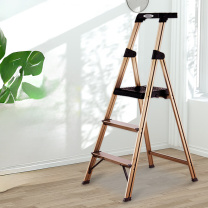 稳耐 三步宽踏板家用梯 233T-3CN 152*58*85cm (香槟色)