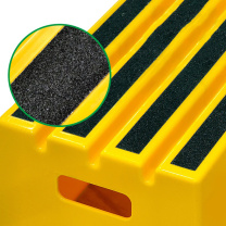 安赛瑞 登高梯凳 2D00047 HDPE 890x585x730mm 三阶 1个 (黄色)