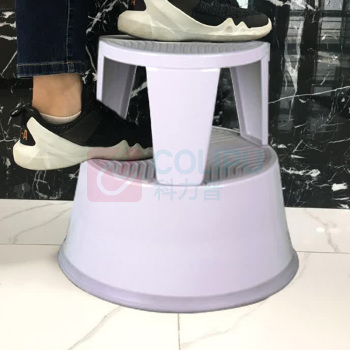 安赛瑞 钢制脚踏梯凳 25231 规格:42×28×39cm (颜色:浅灰色(一个装)) 材质:拉伸钢板