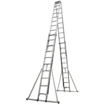 宝富 BAO FU 铝合金双面伸缩梯 RLAE/MD-50 全长:5.0m 收长:3.2m 自重:46.2kg
