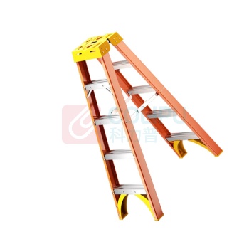 镁多力 MIDOLI 玻璃钢人字梯绝缘电工梯 RF0130 124*53*23cm 厚度3.0mm人字梯1.2米