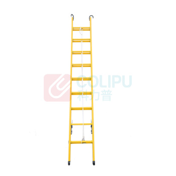 华泰电力 HUATAI ELECTRIC 玻璃钢绝缘单升降梯 电工配电室绝缘登高梯 HT-033-5.5(EP/WS) 3升5.5米 