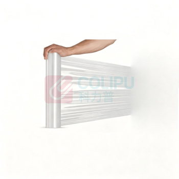 新思特 拉伸缠绕膜 机用50cm 32斤/卷 托盘打包用PE膜