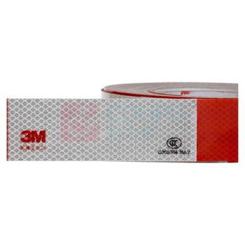 3M 一级车身反光贴 983-326 5cm×45m (红白)