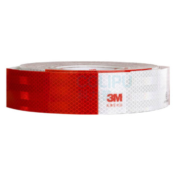 3M 一级车身反光贴 983-326 5cm×45m (红白)