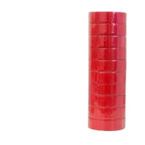 豪思克普 电工绝缘胶带 电工胶带PVC防水阻燃耐酸碱胶布 HSKP-JYJD 18mm*10Y10卷 (红色)