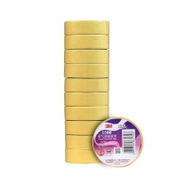 3M 电工胶带电气绝缘胶带PVC电工胶布无铅600V防潮耐酸碱黄 1500# 18mm*10m*0.13mm