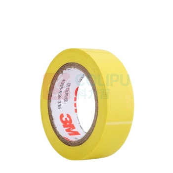 3M 电工胶带电气绝缘胶带PVC电工胶布无铅600V防潮耐酸碱黄 1500# 18mm*10m*0.13mm