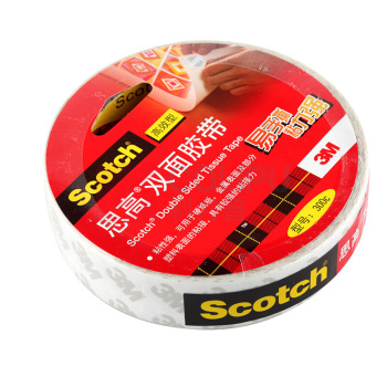 3M 思高 双面棉纸胶带(超强型) 300C-18 18mm*9.5m 6卷/组