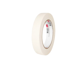 3M 美纹纸胶带耐高温汽车喷涂遮蔽胶带 2214 15mm宽50m长0.085mm (白色) 10卷/组