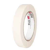 3M 美纹纸胶带耐高温 汽车喷涂遮蔽胶带 2214 15mm宽50m长 (白色) 五卷装