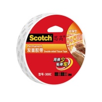 3M 超强型 双面棉纸胶带 300C-24 24mm*9.5m 5卷装