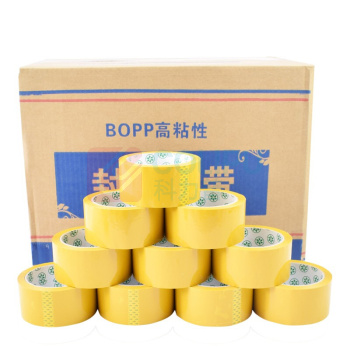 上柯 整箱黄色胶带 A1337 5.3mX200y(36卷)高粘封箱胶带  偏远运费另议