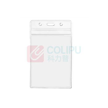 罗德力 PVC透明证件卡套 竖款65X115毫米 80个/袋