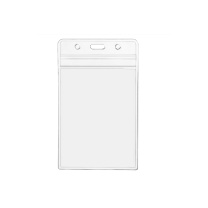 罗德力 PVC透明证件卡套 竖款65X115毫米 80个/袋