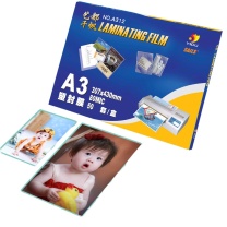 千帆 SAILS 塑封膜 A3 8C 307*430*80mic*50张/盒 塑封机过塑膜 相片护卡膜塑封纸过塑纸过胶纸图纸过胶膜