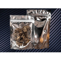 安赛瑞 镀铝阴阳自立自封袋 2A00569 9*15+3cm 厚度双面16丝 50