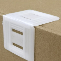 安赛瑞 塑料打包护角 2A01104 长57*宽50*孔20mm(带孔) (白色) 100个装