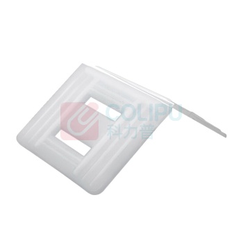 安赛瑞 塑料打包护角 2A01104 长57*宽50*孔20mm(带孔) (白色) 100个装