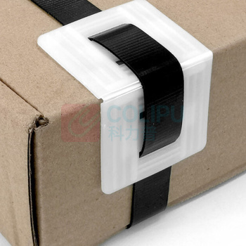 安赛瑞 塑料打包护角 2A01104 长57*宽50*孔20mm(带孔) (白色) 100个装