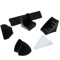 安赛瑞 包装箱L型塑料护角条 23574 PVC 20*20*1000mm 厚度3mm (黑色) 30个装