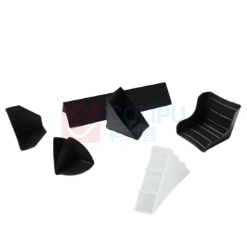 安赛瑞 包装箱L型塑料护角条 23574 PVC 20*20*1000mm 厚度3mm (黑色) 30个装