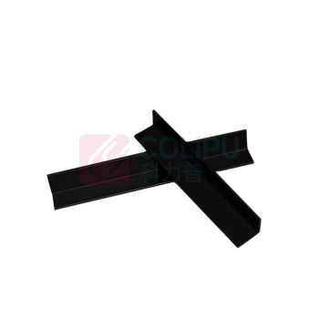 安赛瑞 包装箱L型塑料护角条 23574 PVC 20*20*1000mm 厚度3mm (黑色) 30个装