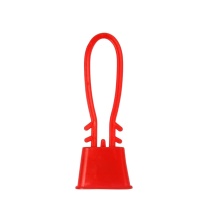 安赛瑞 塑料网扣 240100 pp材质 规格(长×宽):6.5×2.5cm (大扣) (红色) 1000个装