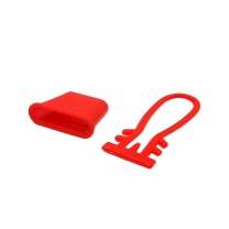 安赛瑞 塑料网扣 240096 pp材质 规格(长×宽):5×1.3cm (小扣) (红色) 1000个装