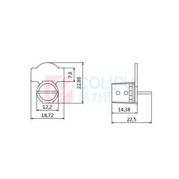 安赛瑞 水表铅封 240374 透明外壳PC 内芯ABS 高 22.5mm 直径12.2mm (绿色) 100个装
