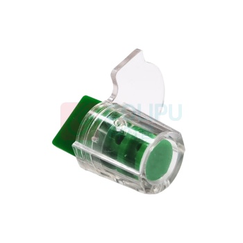 安赛瑞 水表铅封 240374 透明外壳PC 内芯ABS 高 22.5mm 直径12.2mm (绿色) 100个装