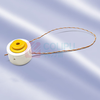 安赛瑞 定制一次性铅封 2A00790 15*11.5mm 线长约12cm定制印刷 (黄色) 100个