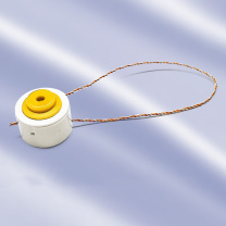 安赛瑞 定制一次性铅封 2A00790 15*11.5mm 线长约12cm定制印刷 (黄色) 100个