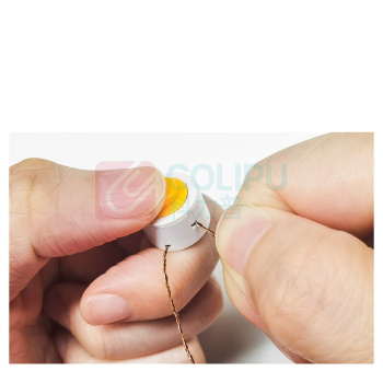 安赛瑞 定制一次性铅封 2A00790 15*11.5mm 线长约12cm定制印刷 (黄色) 100个