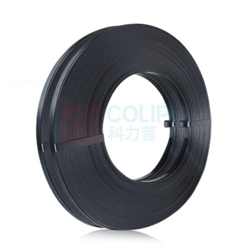 新越昌晖 烤蓝铁皮打包带 DB-21003 宽19mm长约320米 重100斤(50斤*2卷) (黑色)