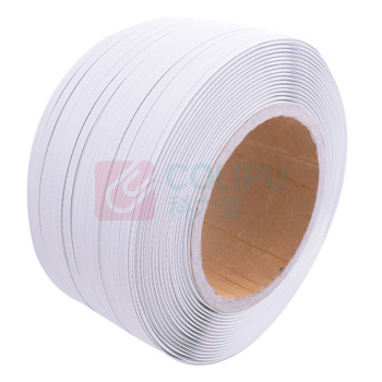 伏兴 PP半自动机用打包带 1208型 10kg FX931 12mm*0.8mm*1200m (白色) 10kg/卷