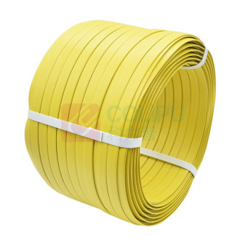 上柯 手动打包带纸箱包装带 A1121 宽15mmX厚1.6X5kgPP纸塑捆扎带 (黄色)