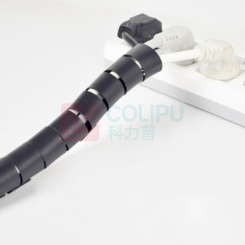 上柯 电线收纳管网线电线收纳固定理线器 C3009 黑15mm*1.5m(带夹子)