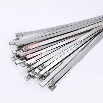 上柯 不锈钢扎带16mm宽船用自锁标牌金属扎带 W0768 16X300mm(50条)