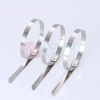 上柯 不锈钢扎带16mm宽船用自锁标牌金属扎带 W0769 16X350mm(50条)