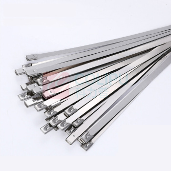 上柯 不锈钢扎带16mm宽船用自锁标牌金属扎带 W0770 16X400mm(50条)